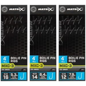 Matrix MXC-3 Boilie Pin Rigs 10 cm 8st. 14 Barbless / 0.18mm