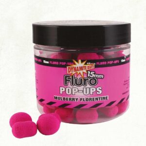 Dynamite Baits Fluoro Pop-ups Mulberry Florentine 15mm 78 gr
