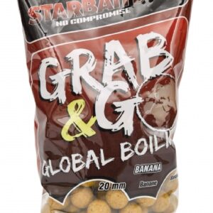 Starbaits Grab & Go Global Boilies 14mm 1Kg Banana Cream