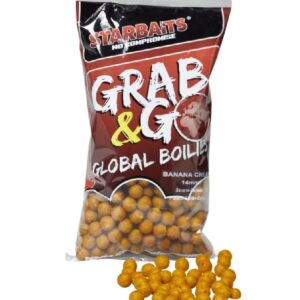Starbaits Grab & Go Global Boilies 20mm 1Kg Banana Cream