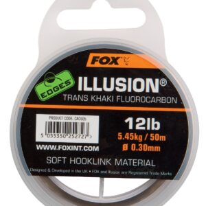 Fox Illusion Soft Hooklink Trans Khaki 16 lb/0.35mm 50m