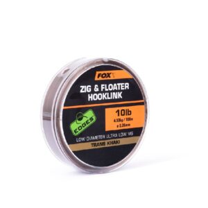 Fox Zig And Floater Hooklink Trans Khaki 100M 0.26 mm 10 lbs