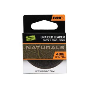 Fox Naturals Braided Leader 20m 40 lb 18.1kg