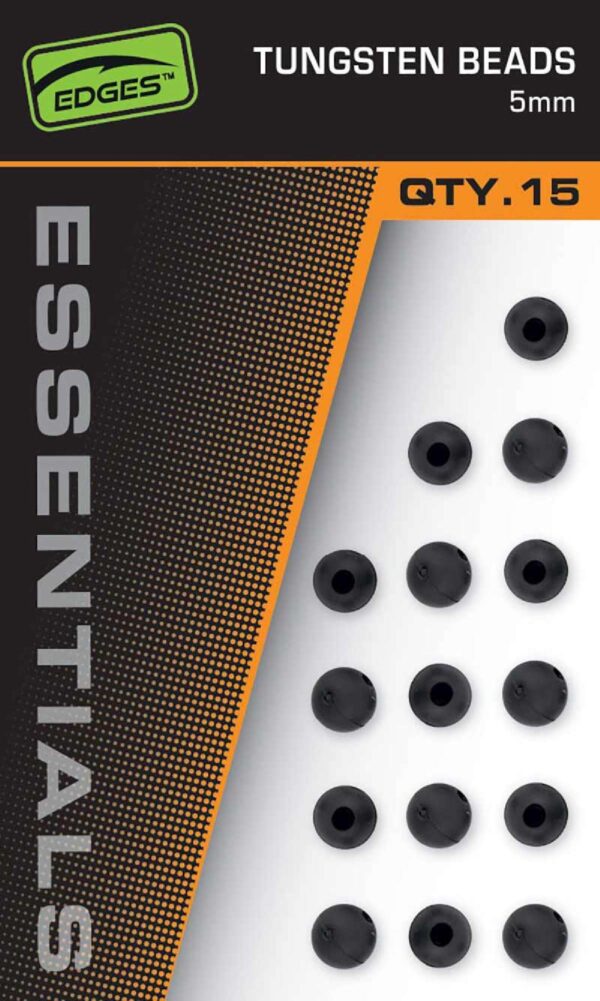 Fox Edges 5mm Tungsten Beads 15st.