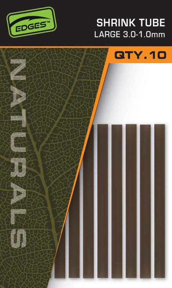 Fox Edges Naturals Shrink Tube L 3.0-1.0mm 10st.
