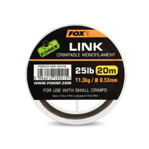 Fox Edges Link Trans Khaki Mono 20m 0.53 mm 25 lbs