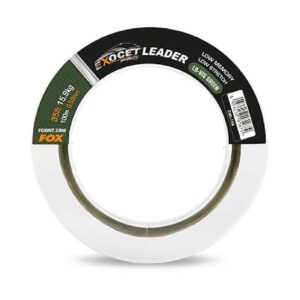 Fox Exocet Pro (Low Vis Green) Leader 35lbs 15.9Kg 0.50mm 100m