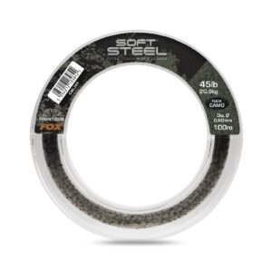 Fox Soft Steel Fleck Camo Leader 100m / 0.60mm / 45lb