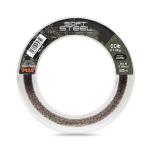 Fox Soft Steel Fleck Camo Leader 80m / 0.70mm / 60lb