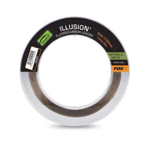 Fox Illusion Naturals Green Fluorocarbon Leader 50m / 0.50mm / 30lb