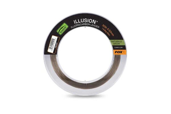 Fox Illusion Naturals Green Fluorocarbon Leader 50m / 0.50mm / 30lb