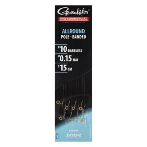Gamakatsu Pro-C Allround Eyed A1 Pole Banded Barbless 15cm 0.15mm Size 12