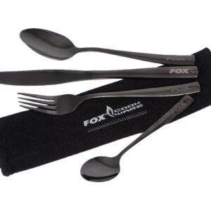 Fox Cookware Black Stainless Cutlery Set